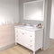 Modern Fittings Tiffany 48" Single Bath Vanity with Calacatta Quartz Top and Round Sink