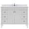 Modern Fittings Tiffany 48" Single Bath Vanity with Calacatta Quartz Top and Round Sink