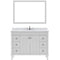 Modern Fittings Tiffany 48" Single Bath Vanity with Calacatta Quartz Top and Round Sink