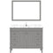 Modern Fittings Tiffany 48" Single Bath Vanity with Cultured Marble Quartz Top and Round Sink