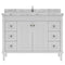 Modern Fittings Tiffany 48" Single Bath Vanity with Cultured Marble Quartz Top and Round Sink