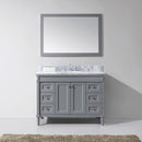 Modern Fittings Tiffany 48" Single Bath Vanity with Marble Top and Round Sink