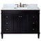 Modern Fittings Tiffany 48" Single Bath Vanity with Marble Top and Square Sink