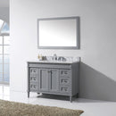 Modern Fittings Tiffany 48" Single Bath Vanity with Marble Top and Square Sink