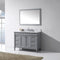 Modern Fittings Tiffany 48" Single Bath Vanity with Marble Top and Square Sink Faucet