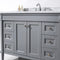 Modern Fittings Tiffany 48" Single Bath Vanity with Marble Top and Square Sink Faucet