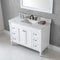 Modern Fittings Tiffany 48" Single Bath Vanity with Marble Top and Square Sink