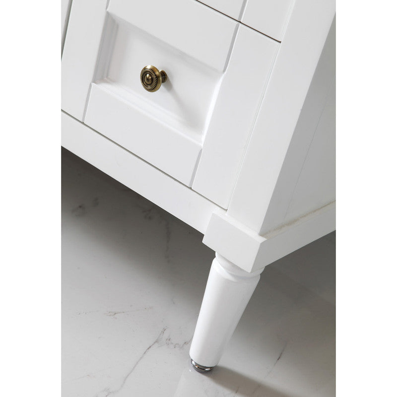 Modern Fittings Tiffany 48" Single Bath Vanity with Marble Top and Square Sink Faucet