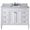 Modern Fittings Tiffany 48" Single Bath Vanity with Marble Top and Square Sink