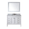 Modern Fittings Tiffany 48" Single Bath Vanity with Marble Top and Square Sink