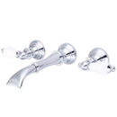 Water Creation Waterfall Style Wall-mounted Lavatory Faucet in Chrome Finish F4-0004-01-PL