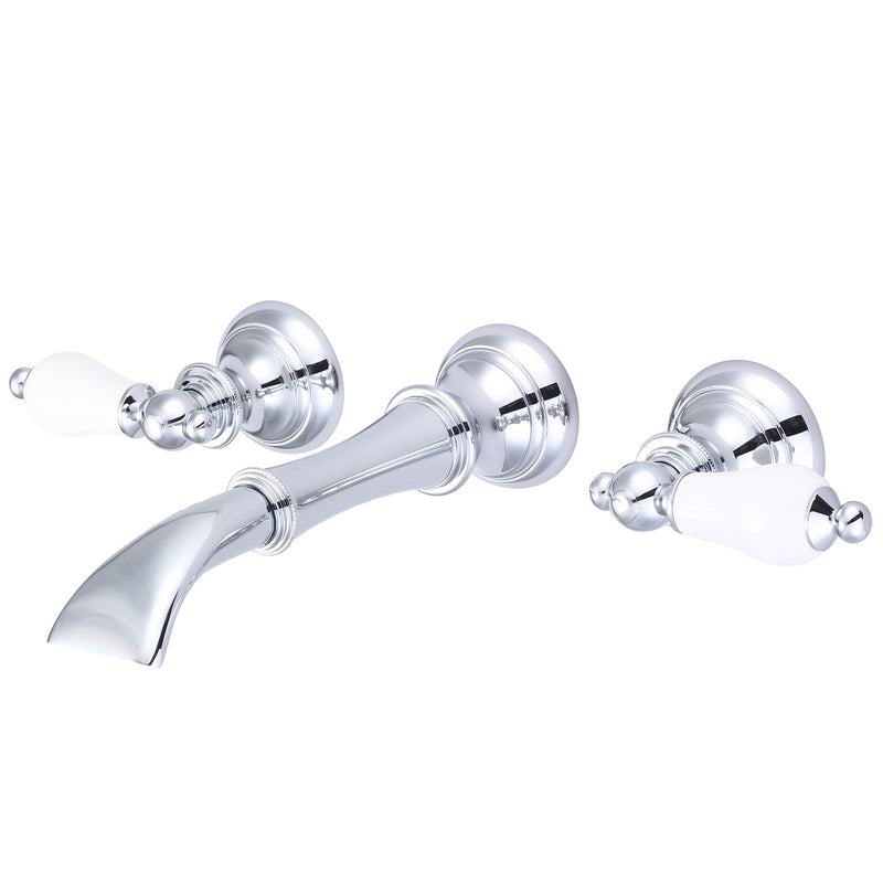 Water Creation Waterfall Style Wall-mounted Lavatory Faucet in Chrome Finish F4-0004-01-PL