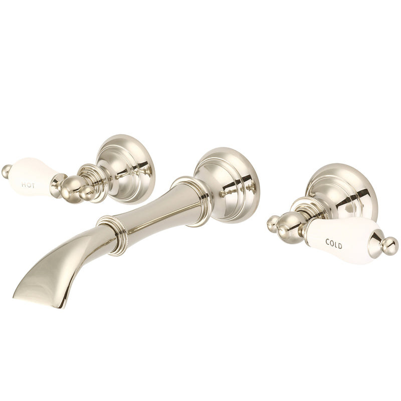 Water Creation Waterfall Style Wall-mounted Lavatory Faucet in Polished Nickel PVD Finish F4-0004-05-CL