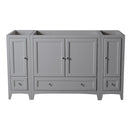 Fresca Oxford 60" Gray Traditional Bathroom Cabinets FCB20-123612GR