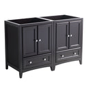 Fresca Oxford 48" Espresso Traditional Double Sink Bathroom Cabinets FCB20-2424ES