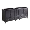 Fresca Oxford 71" Espresso Traditional Double Sink Bathroom Cabinets FCB20-301230ES