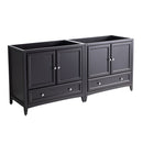 Fresca Oxford 71" Espresso Traditional Double Sink Bathroom Cabinets FCB20-3636ES