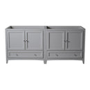 Fresca Oxford 71" Gray Traditional Double Sink Bathroom Cabinets FCB20-3636GR