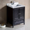 Fresca Oxford 24" Espresso Traditional Bathroom Cabinet with Top and Sink FCB2024ES-CWH-U