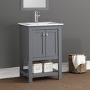 Fresca Manchester 24" Gray Traditional Bathroom Vanity FCB2304GR-I