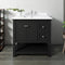 Fresca Manchester 36" Black Traditional Bathroom Cabinet with Top and Sink FCB2336BL-CWH-U