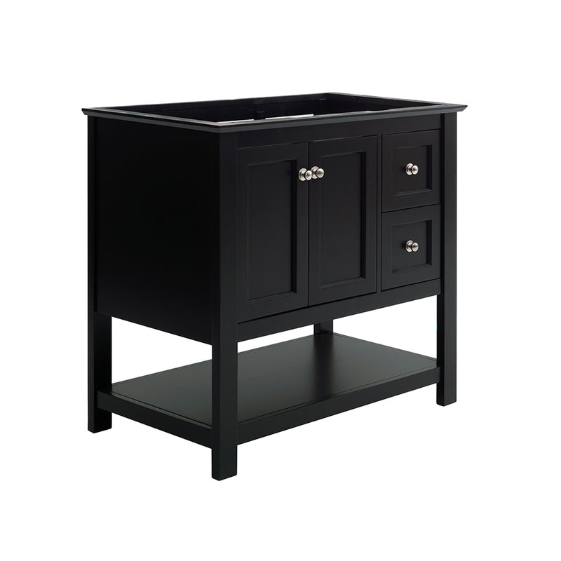 Fresca Manchester 36" Black Traditional Bathroom Cabinet FCB2336BL