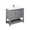 Fresca Manchester 42" Gray Traditional Bathroom Cabinet w/ Top & Sink FCB2340GR-CWH-U