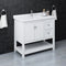 Fresca Manchester 42" White Traditional Bathroom Cabinet with Top and Sink FCB2340WH-CWH-U