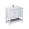 Fresca Manchester 42" White Traditional Bathroom Cabinet w/ Top & Sink FCB2340WH-CWH-U