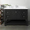 Fresca Manchester 48" Black Traditional Bathroom Cabinet with Top and Sink FCB2348BL-CWH-U