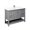 Fresca Manchester 48" Gray Traditional Bathroom Cabinet w/ Top & Sink FCB2348GR-CWH-U