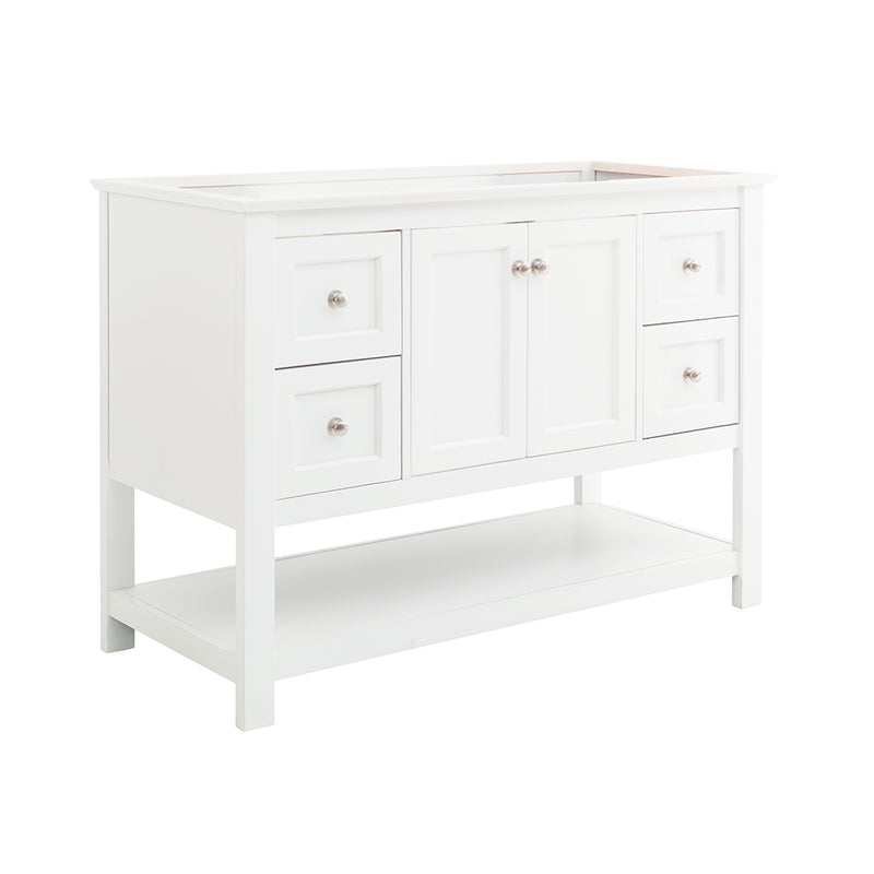 Fresca Manchester 48" White Traditional Bathroom Cabinet FCB2348WH