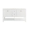 Fresca Manchester 60" White Traditional Double Sink Bathroom Cabinet FCB2360WH-D