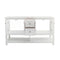 Fresca Manchester 60" White Traditional Double Sink Bathroom Cabinet FCB2360WH-D