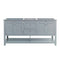 Fresca Manchester 72" Gray Traditional Double Sink Bathroom Cabinet FCB2372GR-D