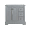 Fresca Windsor 36" Gray Textured Traditional Bathroom Cabinet FCB2436GRV