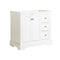 Fresca Windsor 36" Matte White Traditional Bathroom Cabinet FCB2436WHM
