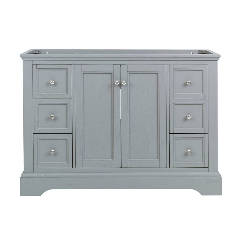 Fresca Windsor 48" Gray Textured Traditional Bathroom Cabinet FCB2448GRV