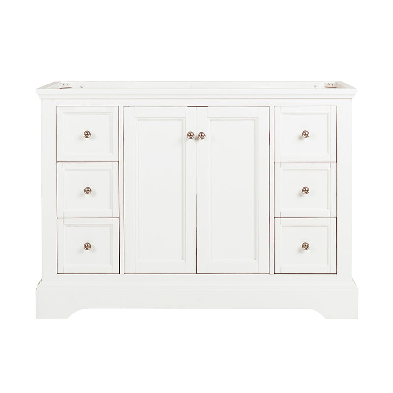 Fresca Windsor 48" Matte White Traditional Bathroom Cabinet FCB2448WHM