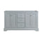 Fresca Windsor 60" Gray Textured Traditional Double Sink Bathroom Cabinet FCB2460GRV