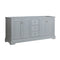 Fresca Windsor 72" Gray Textured Traditional Double Sink Bathroom Cabinet FCB2472GRV