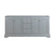 Fresca Windsor 72" Gray Textured Traditional Double Sink Bathroom Cabinet FCB2472GRV