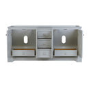 Fresca Windsor 72" Gray Textured Traditional Double Sink Bathroom Cabinet FCB2472GRV