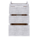 Fresca Formosa 47" Floor Standing Modern Bathroom Cabinet in Rustic White FCB31-122412RWH-FC