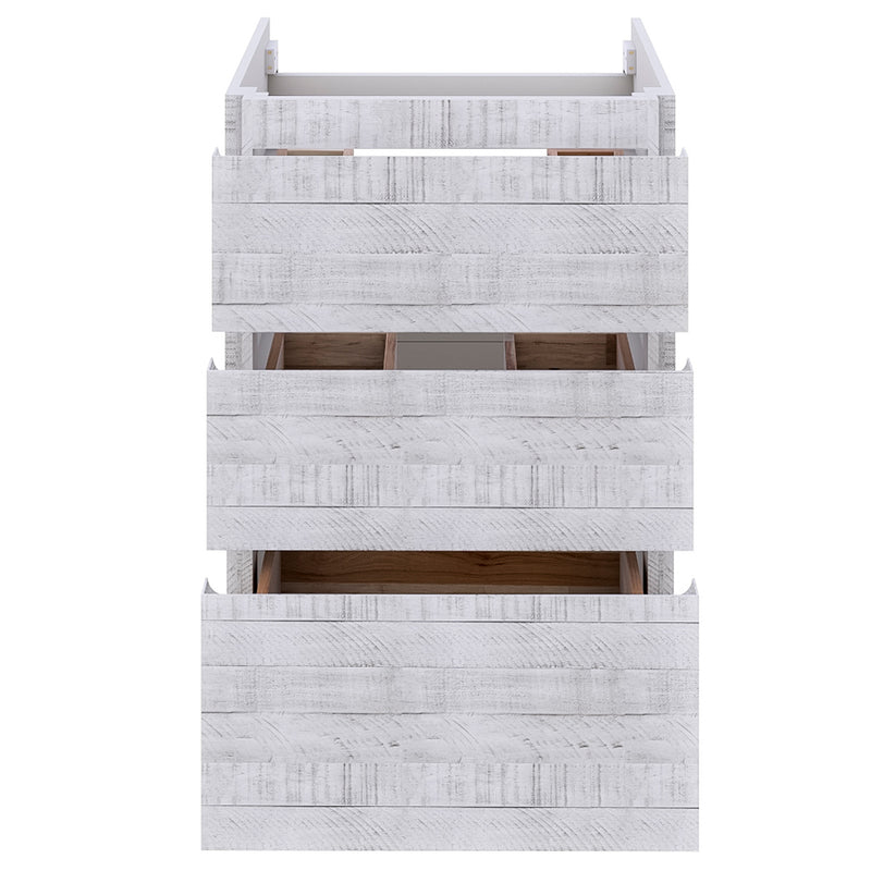 Fresca Formosa 47" Floor Standing Modern Bathroom Cabinet in Rustic White FCB31-122412RWH-FC