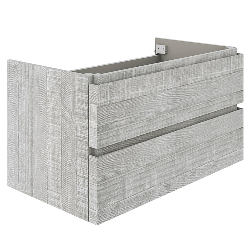 Fresca Formosa 59" Wall Hung Single Sink Modern Bathroom Cabinet in Ash FCB31-123612ASH