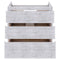 Fresca Formosa 59" Floor Standing Single Sink Modern Bathroom Cabinet in Rustic White FCB31-123612RWH-FC