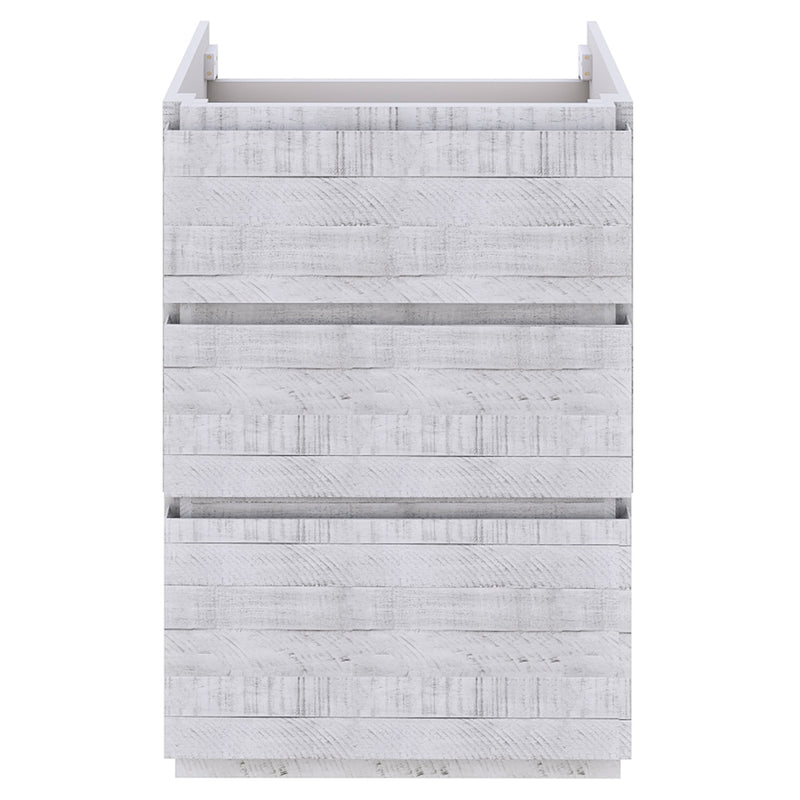 Fresca Formosa 58" Floor Standing Double Sink Modern Bathroom Cabinet in Rustic White FCB31-241224RWH-FC