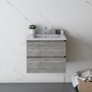 Fresca Formosa 24" Wall Hung Modern Bathroom Cabinet with Top and Sink in Ash FCB3124ASH-CWH-U