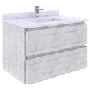 Fresca Formosa 29" Wall Hung Modern Bathroom Cabinet in Rustic White FCB3130RWH